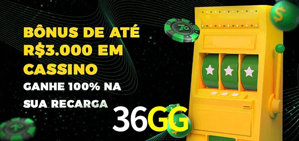 36GG melhor bônus de depósito